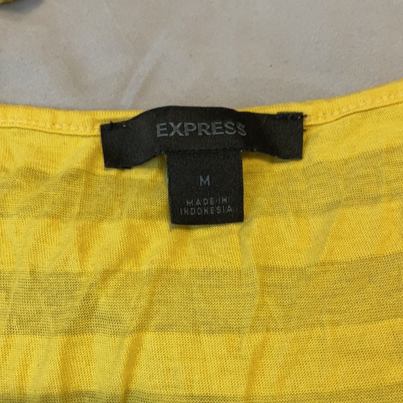 Express Yellow Striped Tank - Picture 5 of 5
